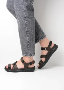 DAMES Wolky Sandalen<Action Lady - bruin gevet leer