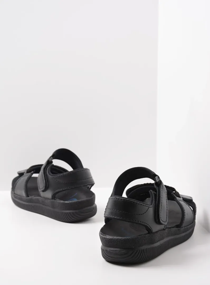 Heren Wolky Sandalen Voor Heren<Active Men - zwart gevet leer