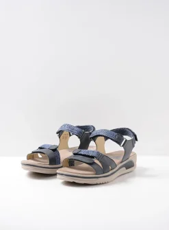DAMES Wolky Sandalen<Acula - blauw leer