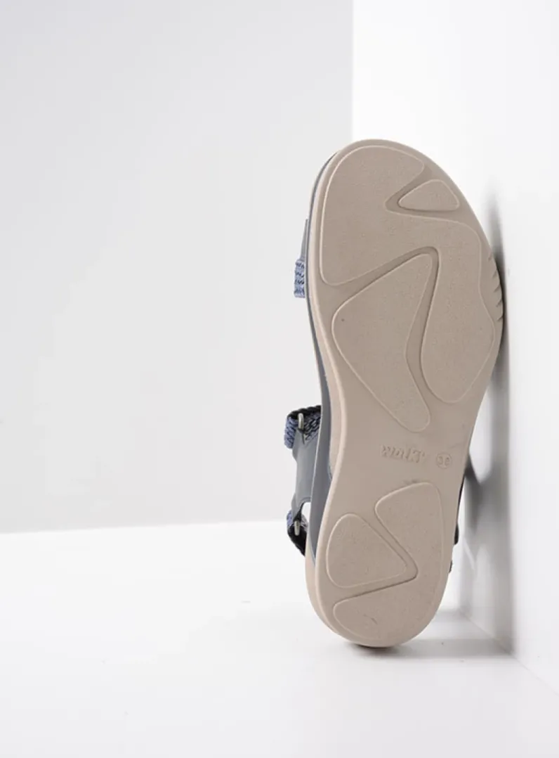 DAMES Wolky Sandalen<Acula - blauw leer