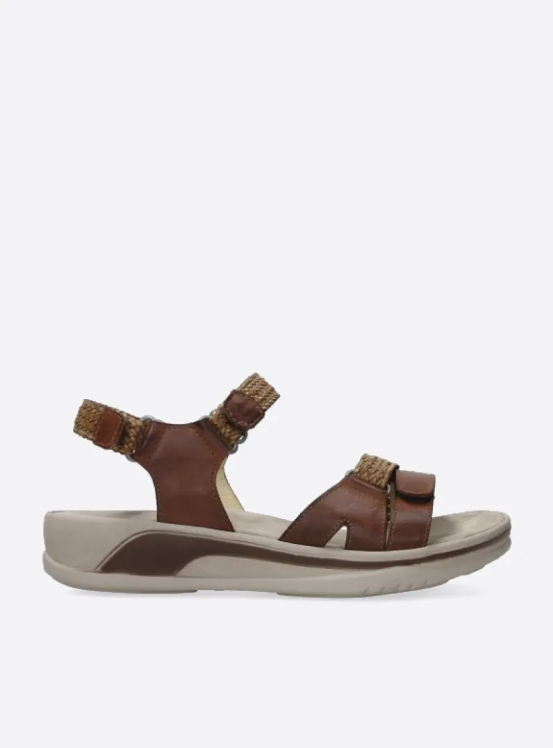 DAMES Wolky Sandalen<Acula - cognac leer