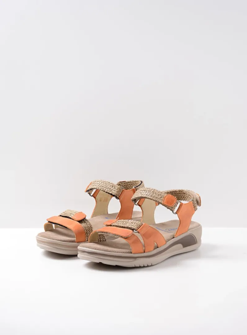 DAMES Wolky Sandalen<Acula - oranje leer