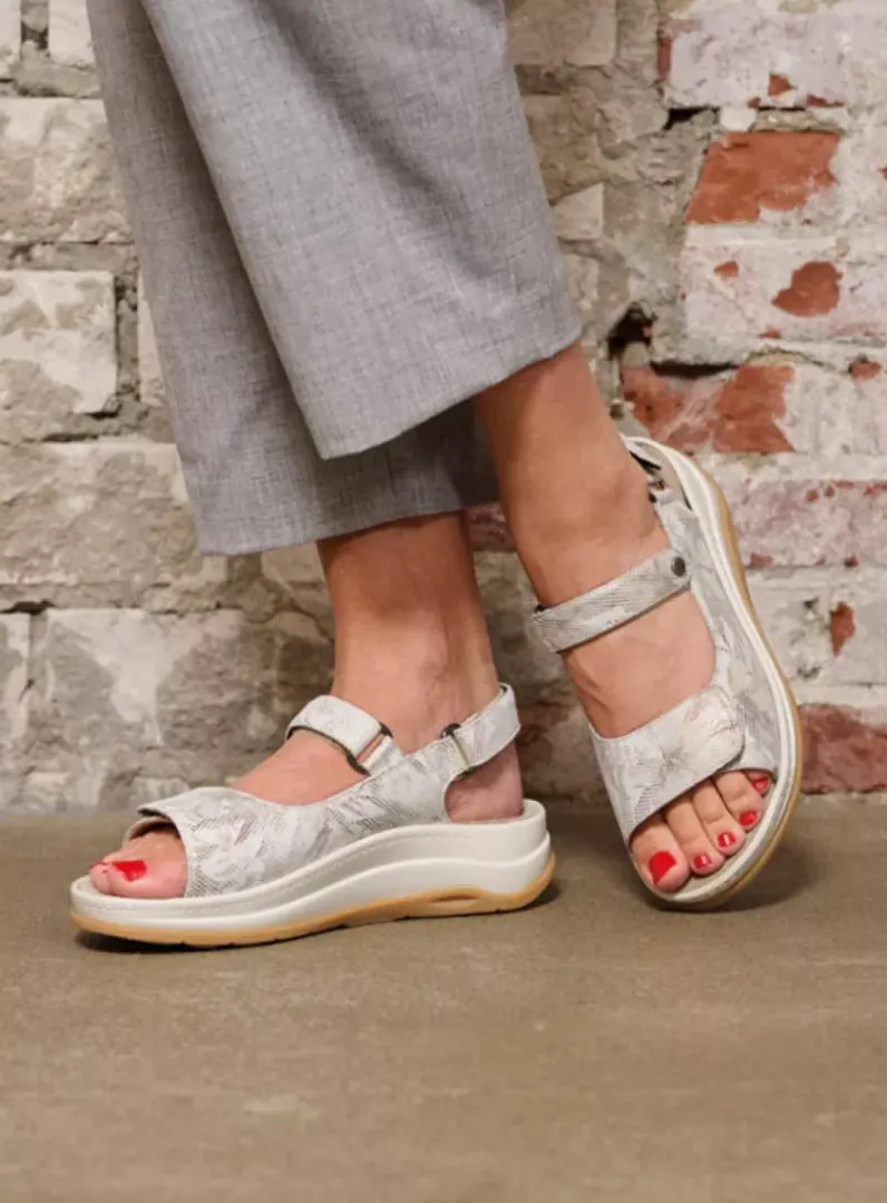 DAMES Wolky Sandalen<Adura - beige bloemen leer