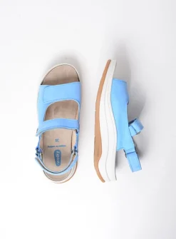 DAMES Wolky Sandalen<Adura - hemelsblauw nubuck