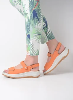 DAMES Wolky Sandalen<Adura - oranje nubuck