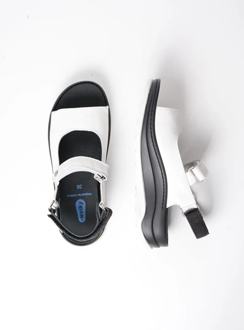 DAMES Wolky Sandalen<Adura - wit leer