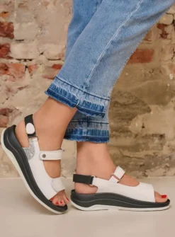 DAMES Wolky Sandalen<Adura - wit leer