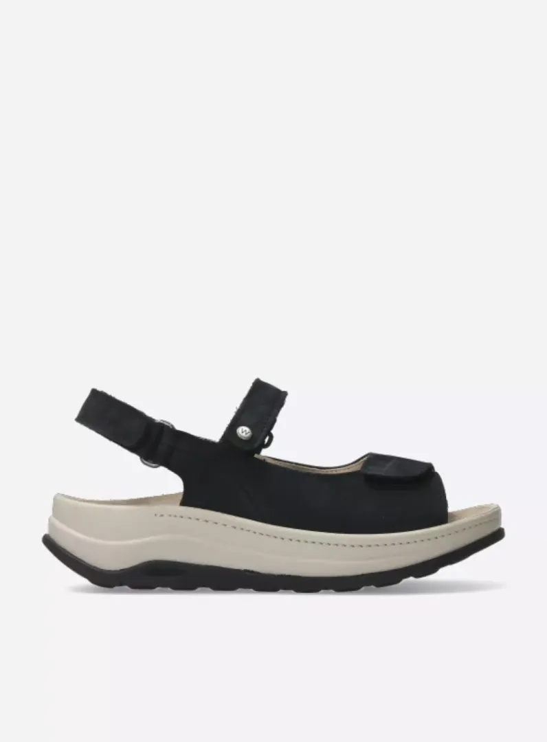 DAMES Wolky Sandalen<Adura - zwart nubuck