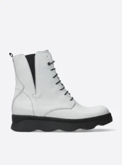 DAMES Wolky Veterlaarzen|Herfst/Winter<Akita - winterwit leer