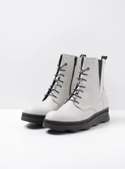 DAMES Wolky Veterlaarzen|Herfst/Winter<Akita - winterwit leer