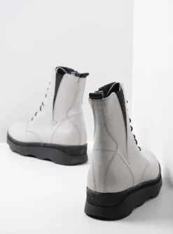 DAMES Wolky Veterlaarzen|Herfst/Winter<Akita - winterwit leer