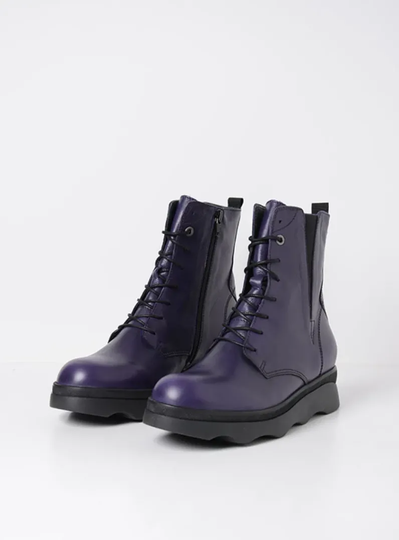 DAMES Wolky Veterlaarzen|Herfst/Winter<Akita HV - paars leer