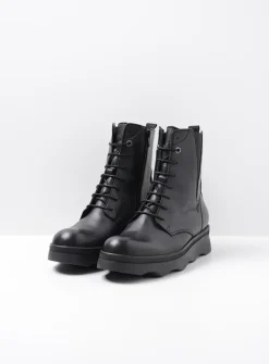 DAMES Wolky Veterlaarzen|Herfst/Winter<Akita HV - zwart leer