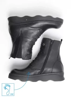 DAMES Wolky Veterlaarzen|Herfst/Winter<Akita HV - zwart leer