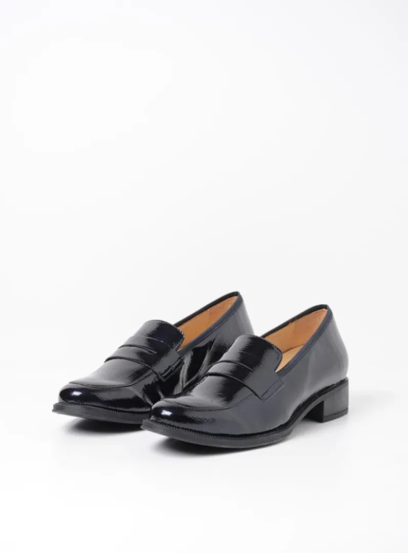 DAMES Wolky Instappers|Herfst/Winter<Alabama F2F - blauw lak stretch biocare