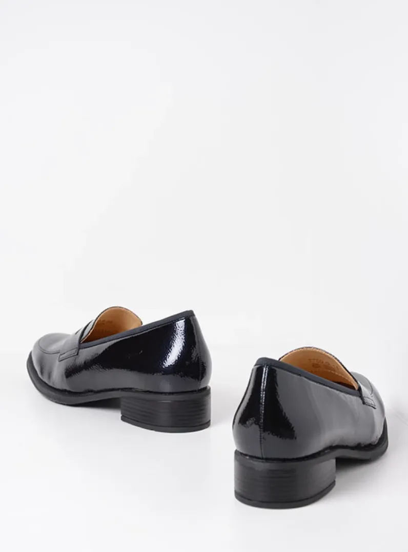 DAMES Wolky Instappers|Herfst/Winter<Alabama F2F - blauw lak stretch biocare