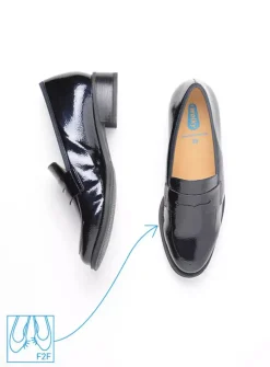 DAMES Wolky Instappers|Herfst/Winter<Alabama F2F - blauw lak stretch biocare