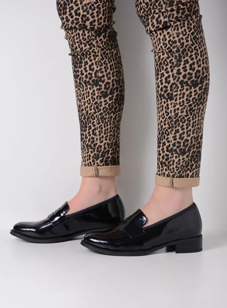 DAMES Wolky Instappers|Herfst/Winter<Alabama F2F - blauw lak stretch biocare