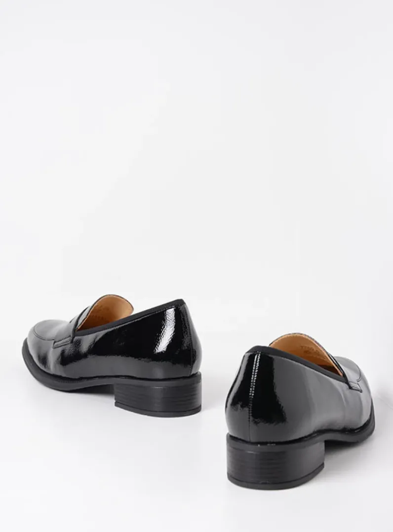 DAMES Wolky Instappers|Herfst/Winter<Alabama F2F - zwart lak stretch biocare