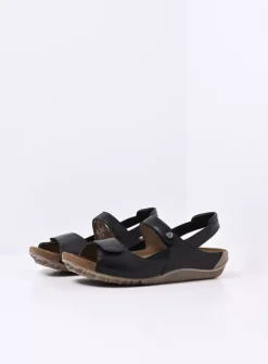 DAMES Wolky Sandalen<Alberta - zwart leer