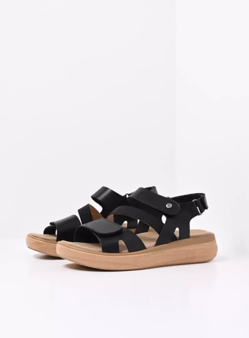 DAMES Wolky Sandalen<Amara - zwart biocare