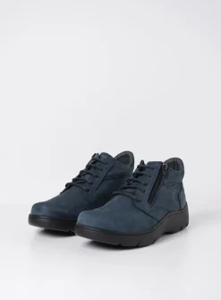 DAMES Wolky Hoge Veterschoenen|Wandelschoenen<Annemarie XW - denim nubuck