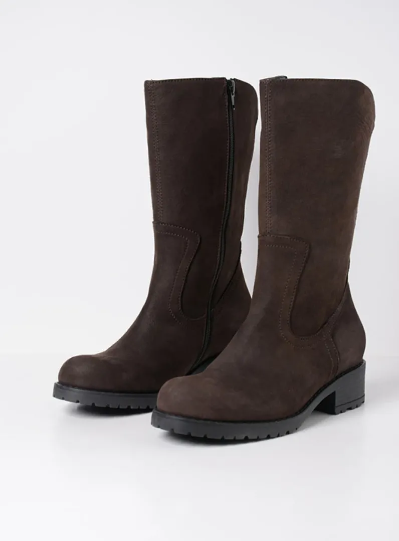 DAMES Wolky Halfhoge Laarzen|Herfst/Winter<Ansina F2F - bruin nubuck