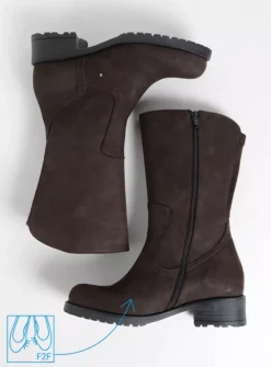 DAMES Wolky Halfhoge Laarzen|Herfst/Winter<Ansina F2F - bruin nubuck