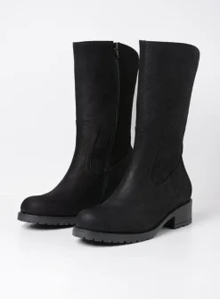 DAMES Wolky Halfhoge Laarzen|Herfst/Winter<Ansina F2F - zwart nubuck