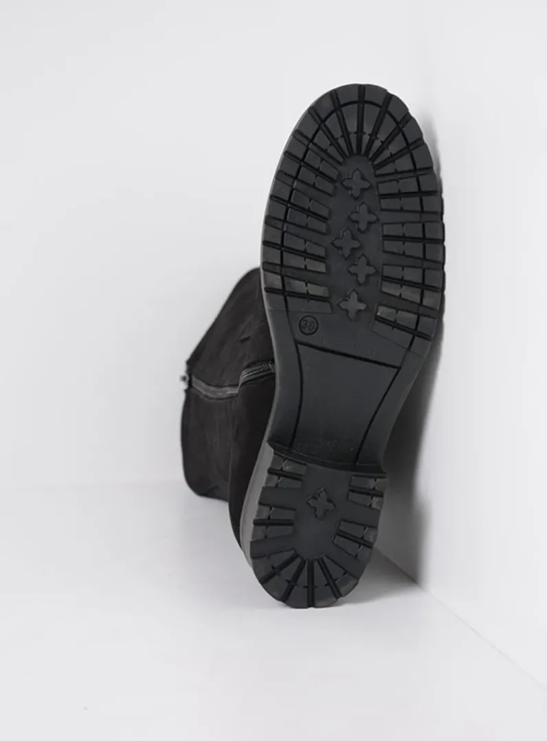 DAMES Wolky Halfhoge Laarzen|Herfst/Winter<Ansina F2F - zwart nubuck