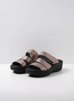 DAMES Wolky Slippers<Aporia - brons leer