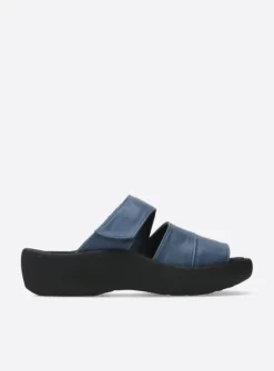 DAMES Wolky Slippers<Aporia - jeans leer