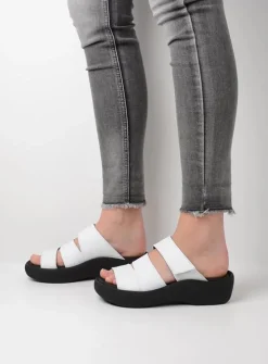 DAMES Wolky Slippers<Aporia - wit leer