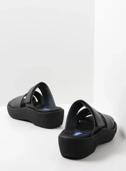 DAMES Wolky Slippers<Aporia - zwart leer