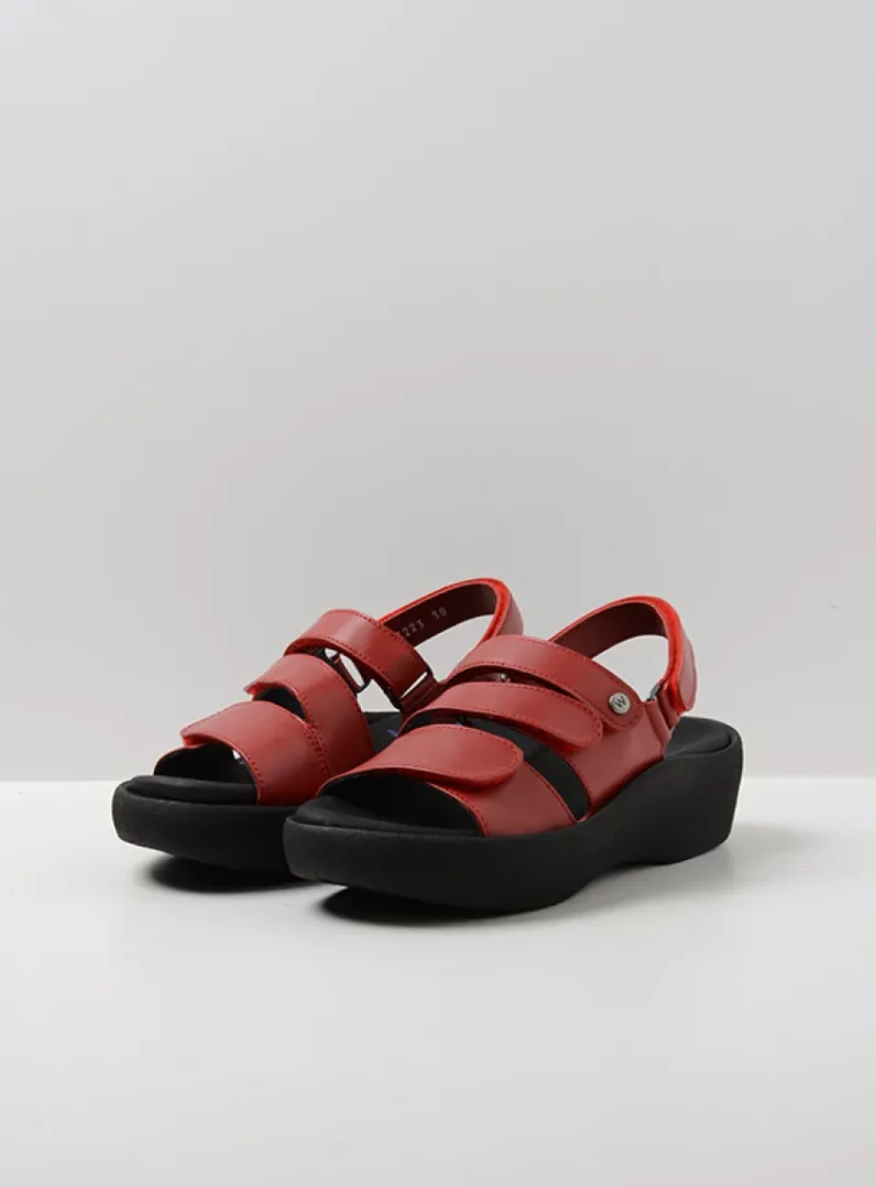 DAMES Wolky Sandalen<Avalon - rood leer