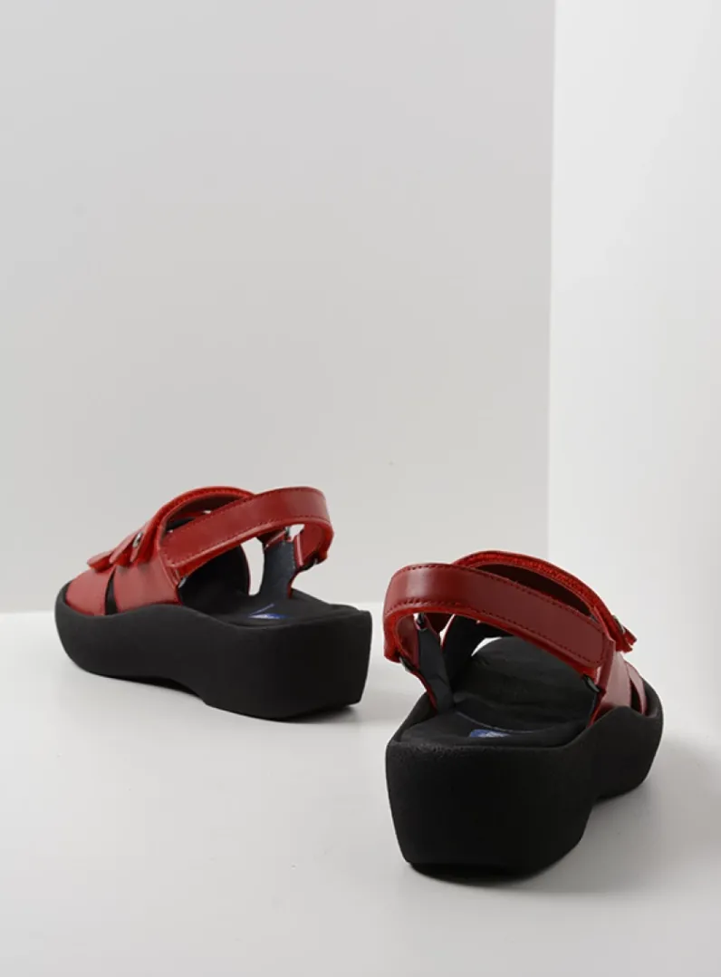 DAMES Wolky Sandalen<Avalon - rood leer