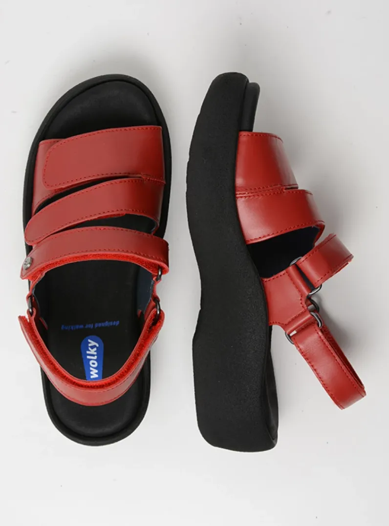 DAMES Wolky Sandalen<Avalon - rood leer