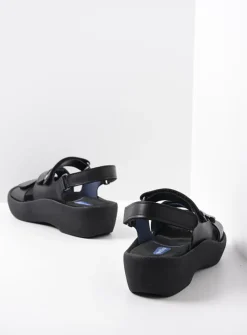 DAMES Wolky Sandalen<Avalon - zwart leer