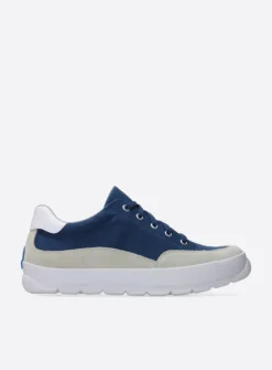 DAMES Wolky Lage Veterschoenen|Sneakers<Babati - blauw canvas/suede