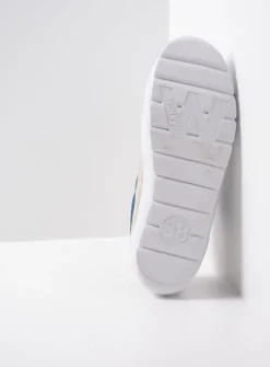 DAMES Wolky Lage Veterschoenen|Sneakers<Babati - blauw canvas/suede