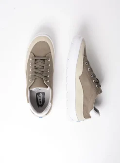 DAMES Wolky Lage Veterschoenen|Sneakers<Babati - kaki canvas/suede