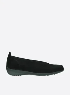 DAMES Wolky Instappers<Ballet - zwart suede