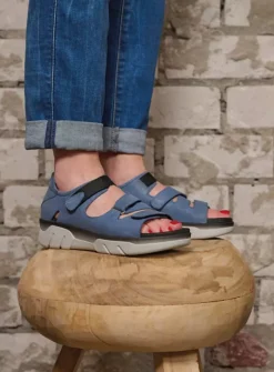 DAMES Wolky Sandalen<Blaze - jeans nubuck