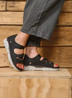 DAMES Wolky Sandalen<Blaze - zwart nubuck