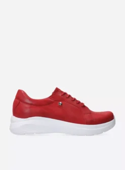 DAMES Wolky Lage Veterschoenen|Sneakers<Blitz - rood effectleer