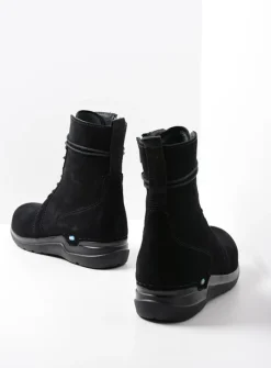 DAMES Wolky Hoge Veterschoenen|Veterlaarzen<Bluff - zwart suede