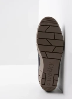 DAMES Wolky Lage Veterschoenen|Herfst/Winter<Boston - blauw zomer nubuck