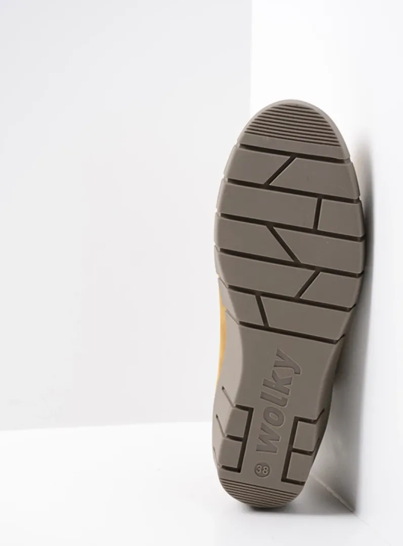 DAMES Wolky Lage Veterschoenen|Herfst/Winter<Boston - middenbruin nubuck