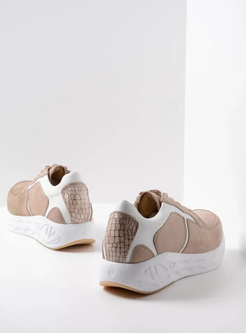 DAMES Wolky Lage Veterschoenen|Wandelschoenen<Bounce - safari nubuck
