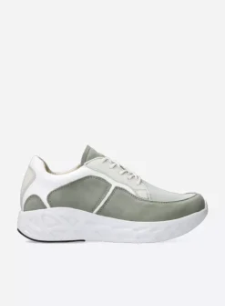 DAMES Wolky Wandelschoenen|Sneakers<Bounce S2F - grijsgroen stretchleer